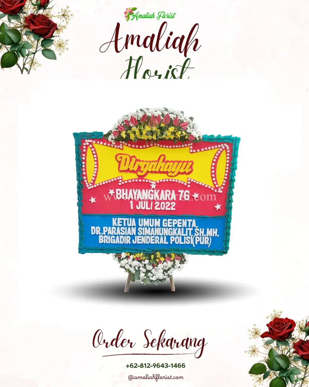 Papan Bunga HUT Ulang Tahun Hogio